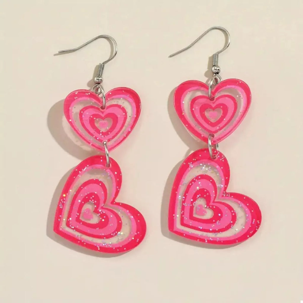 Heart Dangle Earrings