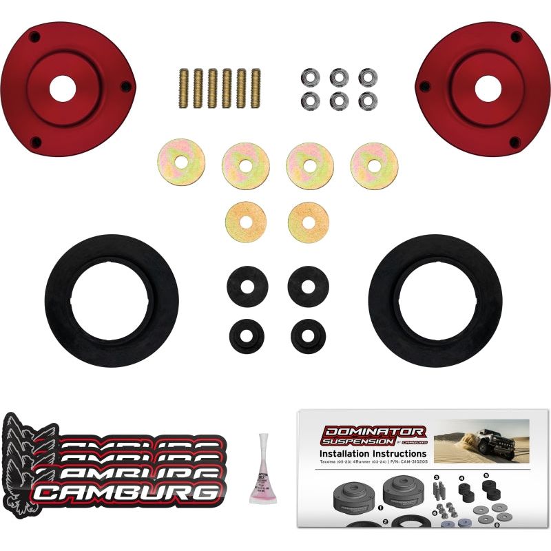 Camburg 2005-2023 Toyota Tacoma / 03-24 Toyota 4Runner Dominator Preload Spacer Kit