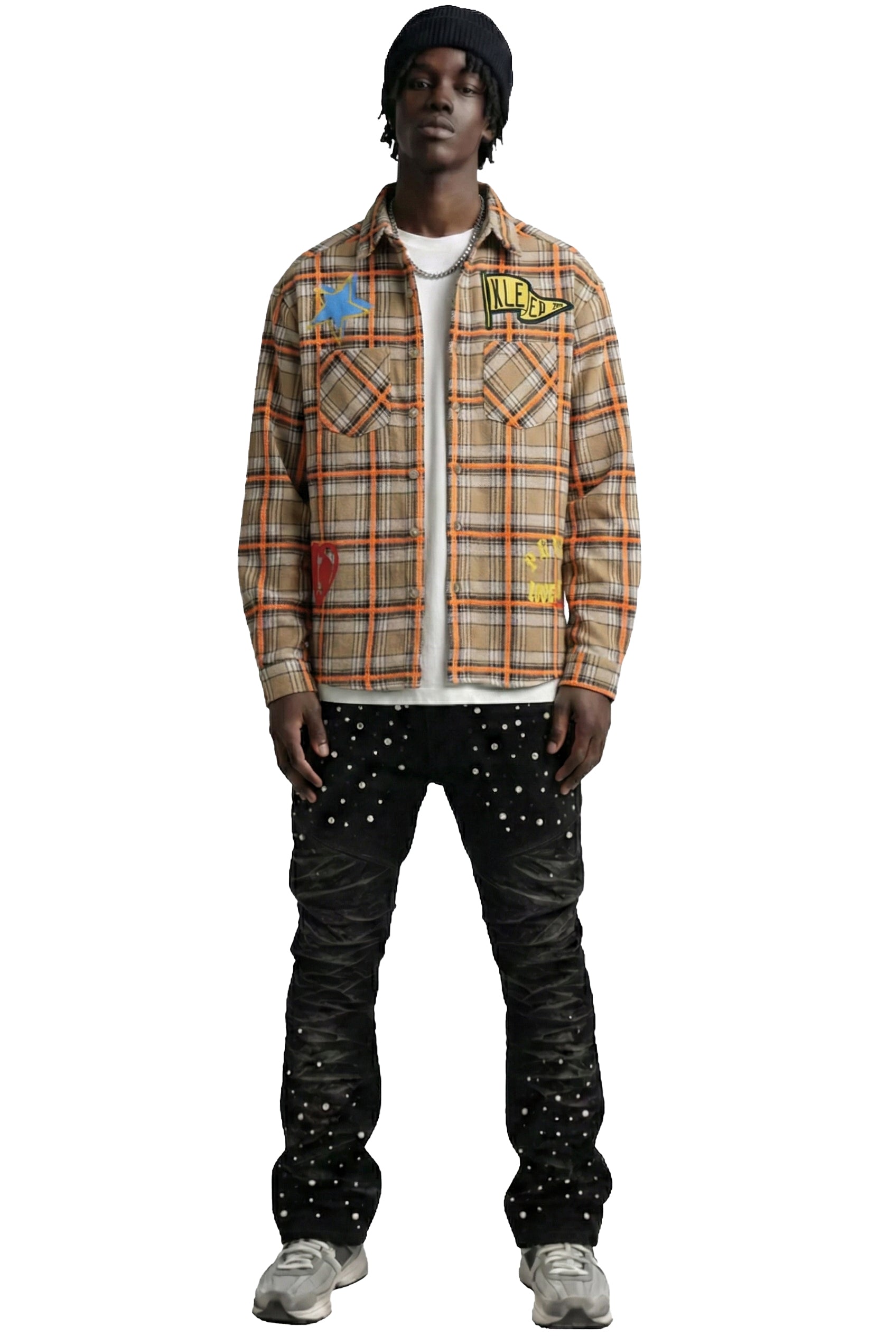 ROY Men's flannel button down shirt