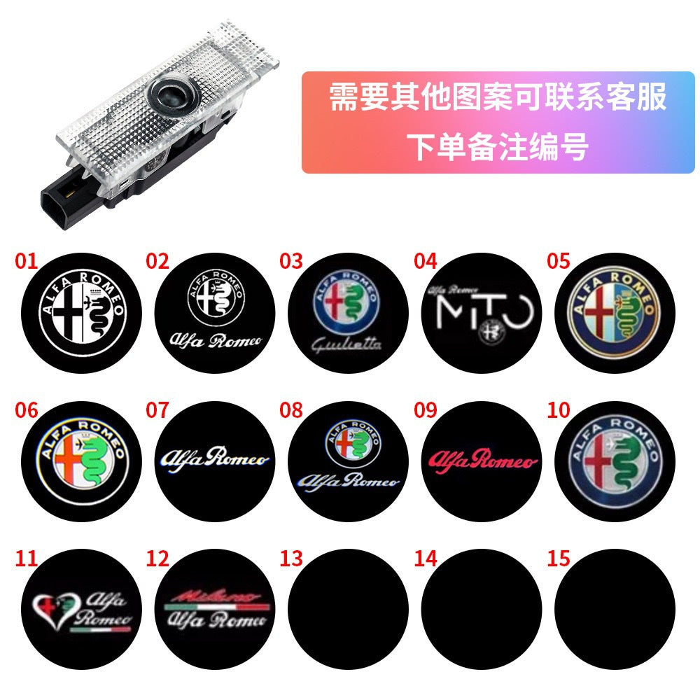 Applicable for Alfa Romeo Original Welcome Light Modification Giulia Stelvio Juliet Welcome Light