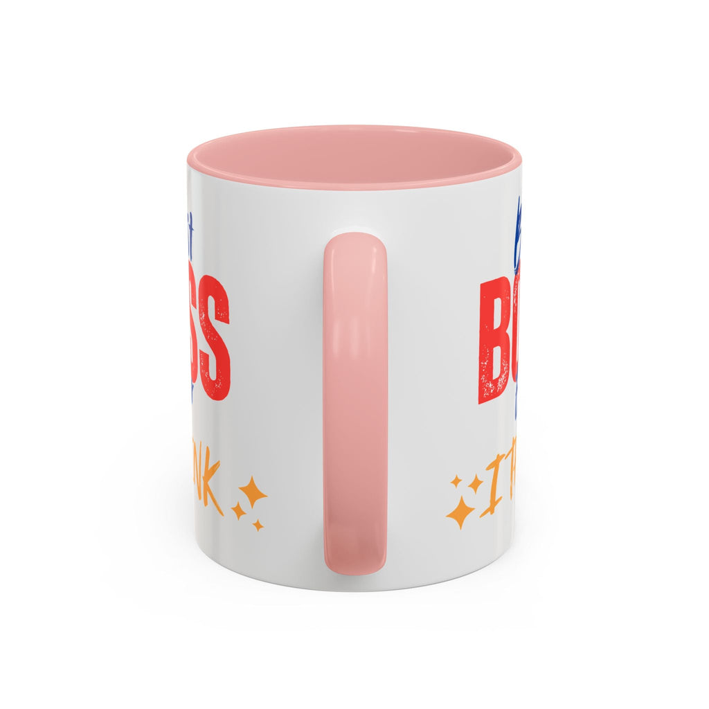 Best Boss Ever Accent Coffee Mug - Perfect Gift for Boss's Day, Office Decor, Motivational Drinkware, Fun Coffee Cup