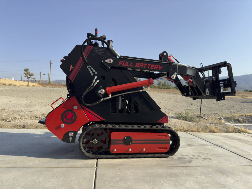 72V 16.4kWh Lithium Electric Mini Track Loader Skid Steer