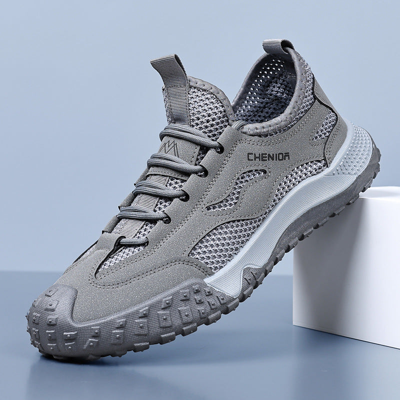 Work Safety Shoes for Men, Breathable Mesh Casual Shoes, Slip-Resistant Durable Hiking Shoes
