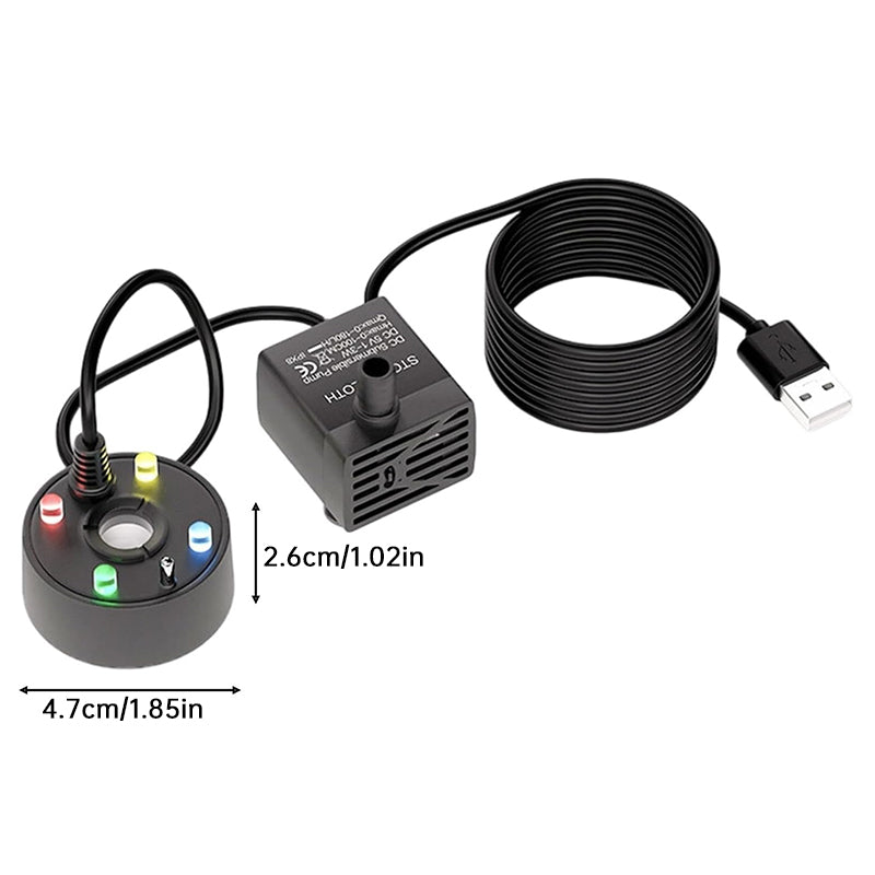 USB 5V Ultrasonic Mist Maker Fogger Pump for Pond, Fountain, Fish Tank & Rockery Landscape Humidifier