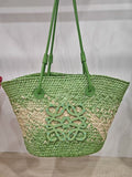 Straw beach bag