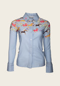 Espoir Colorful Running Horses Ladies’ Shirt
