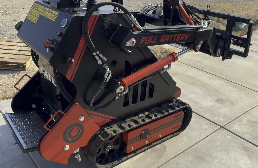 72V 16.4kWh Lithium Electric Mini Track Loader Skid Steer