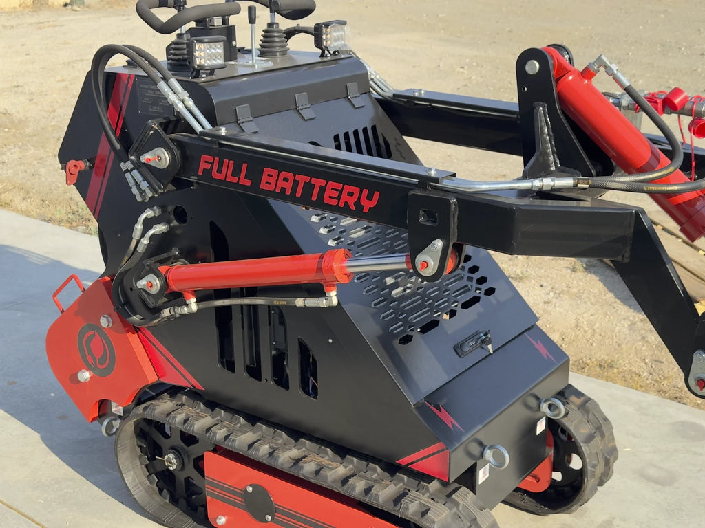 72V 16.4kWh Lithium Electric Mini Track Loader Skid Steer
