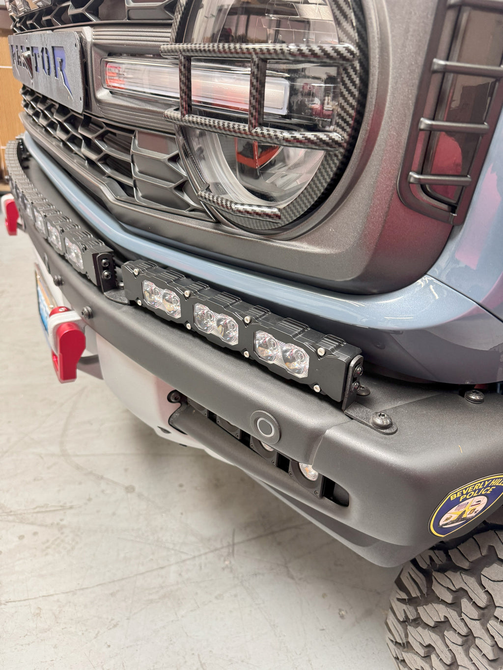 2022+ Ford Bronco Raptor Light Bar Extensions