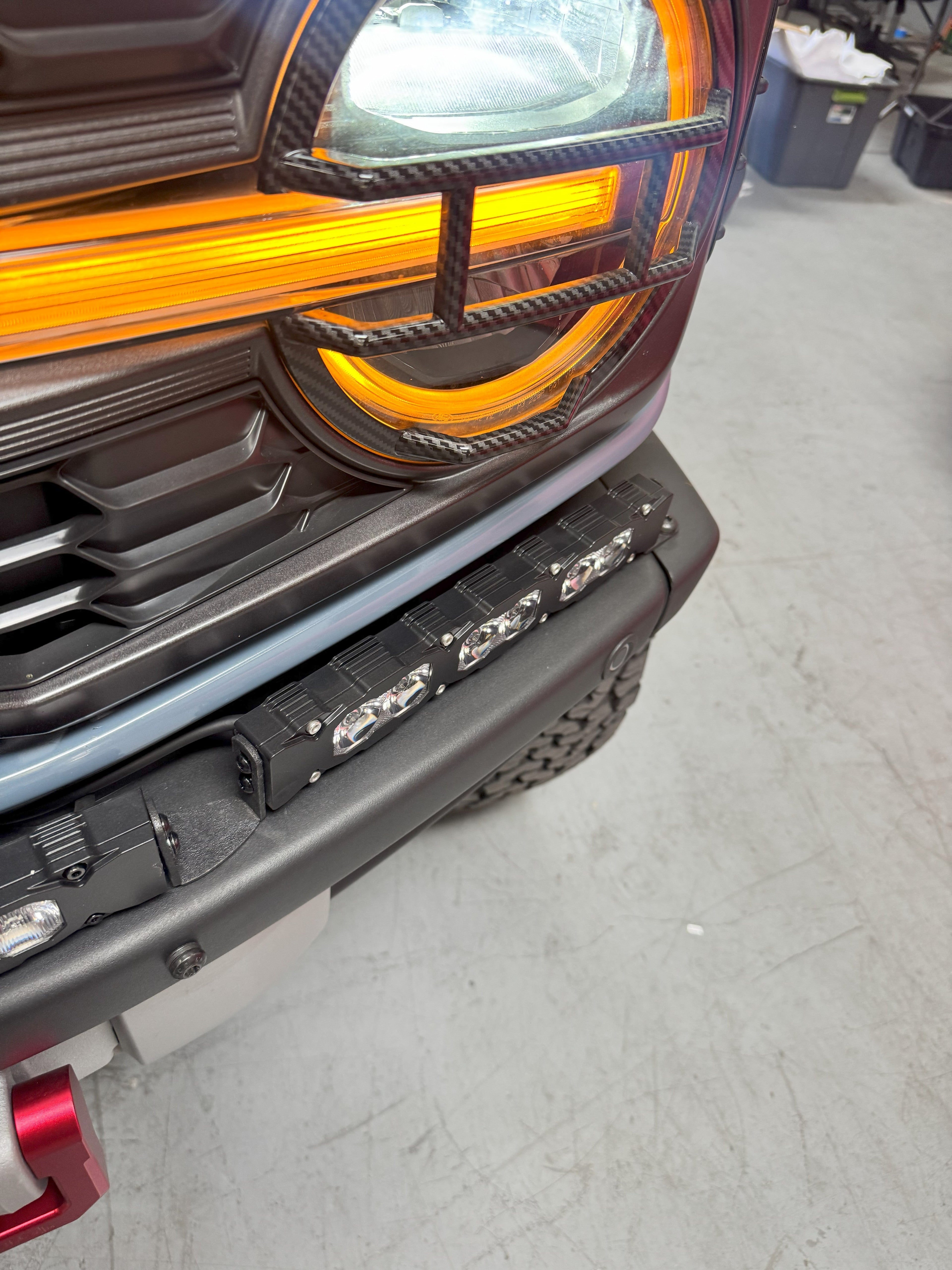 2022+ Ford Bronco Raptor Light Bar Extensions