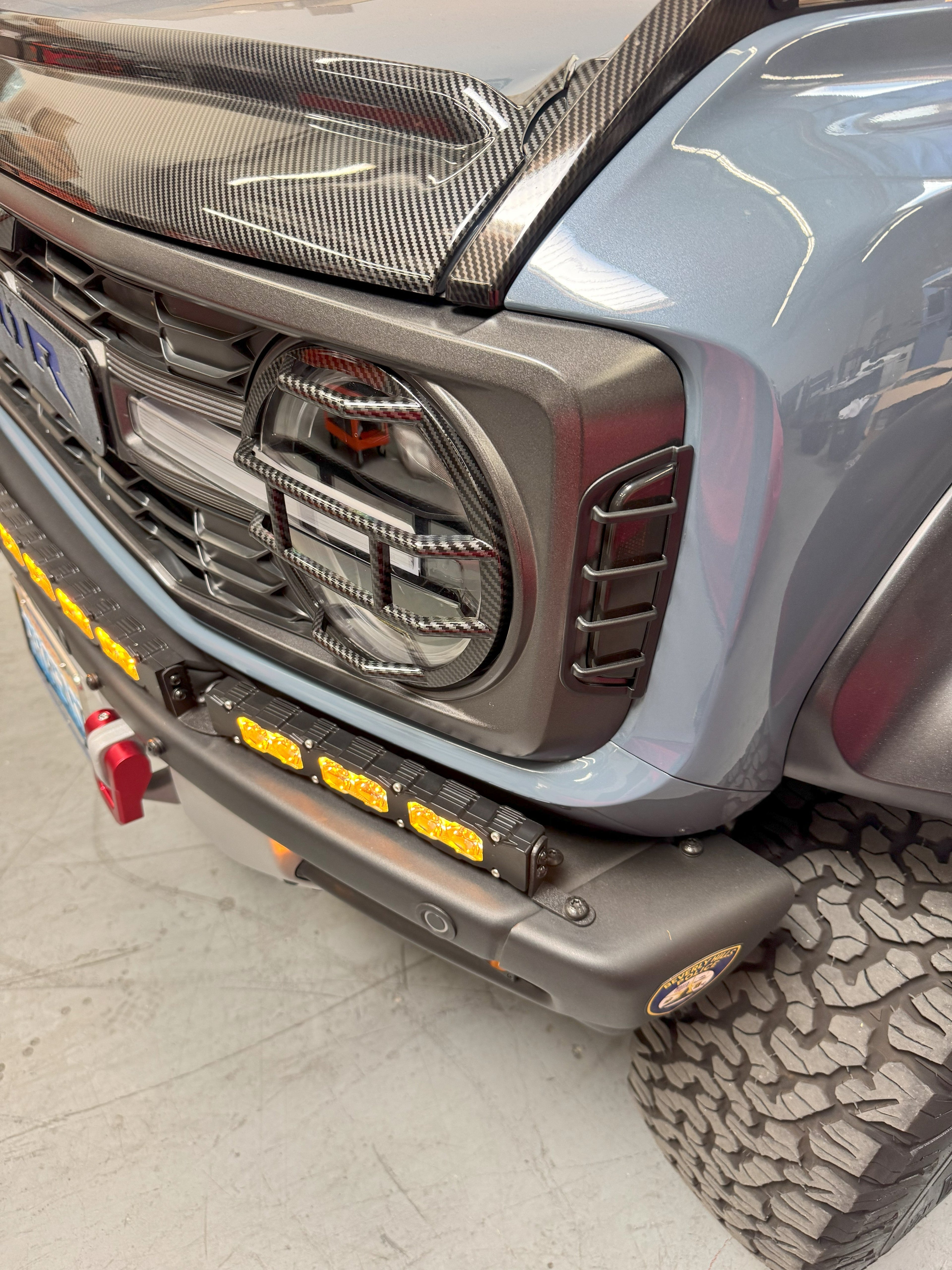 2022+ Ford Bronco Raptor Light Bar Extensions