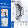 Adjustable Knob Knee Brace with Spring Support, Slim Shin Defender Basketball Knee Pads, Non-Slip Compression Sports Protector