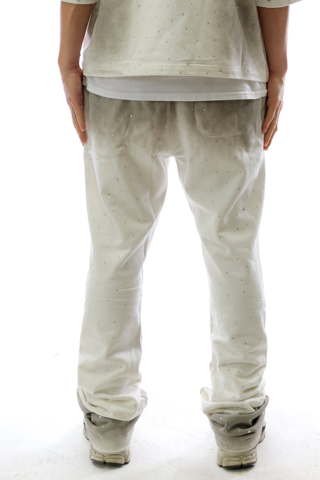 GLAZE Washed French Terry Stacked Jogger Pants