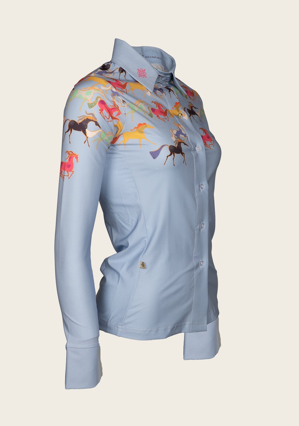 Espoir Colorful Running Horses Ladies’ Shirt