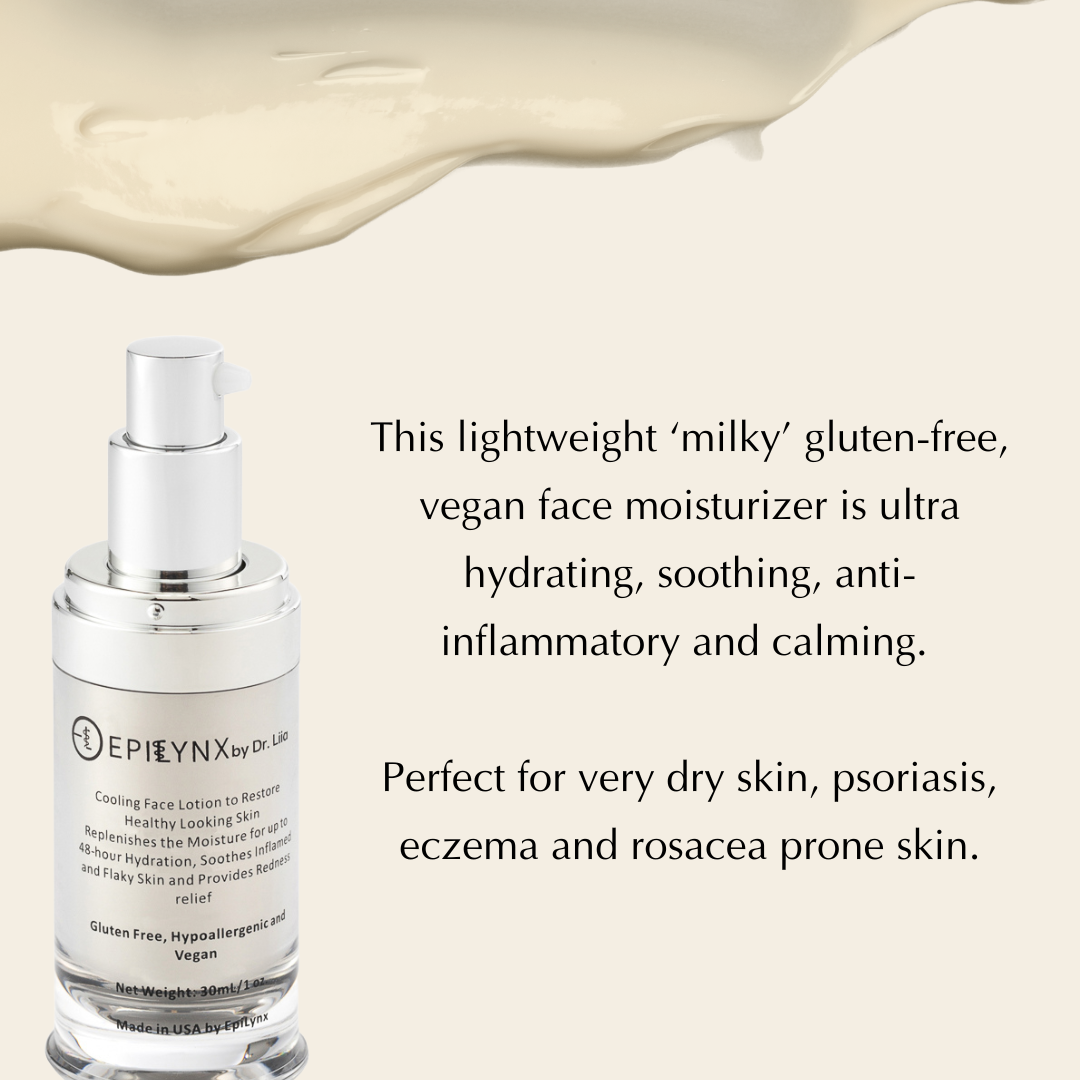 Gluten-Free Face Moisturizer for Sensitive & Dry Skin – Nut-Free, Vegan & Calming