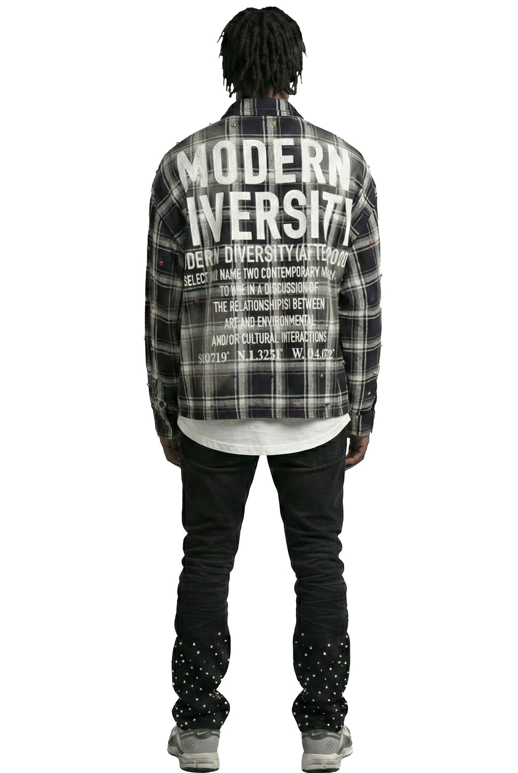 UMBRO Long Sleeve Washed Flannel Crop Top Button Down Shirt