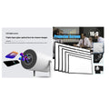 Portable Projector Small Straight Projector for Home Use 180 Degrees Projection Angle Automatic Focus Home Video Projector