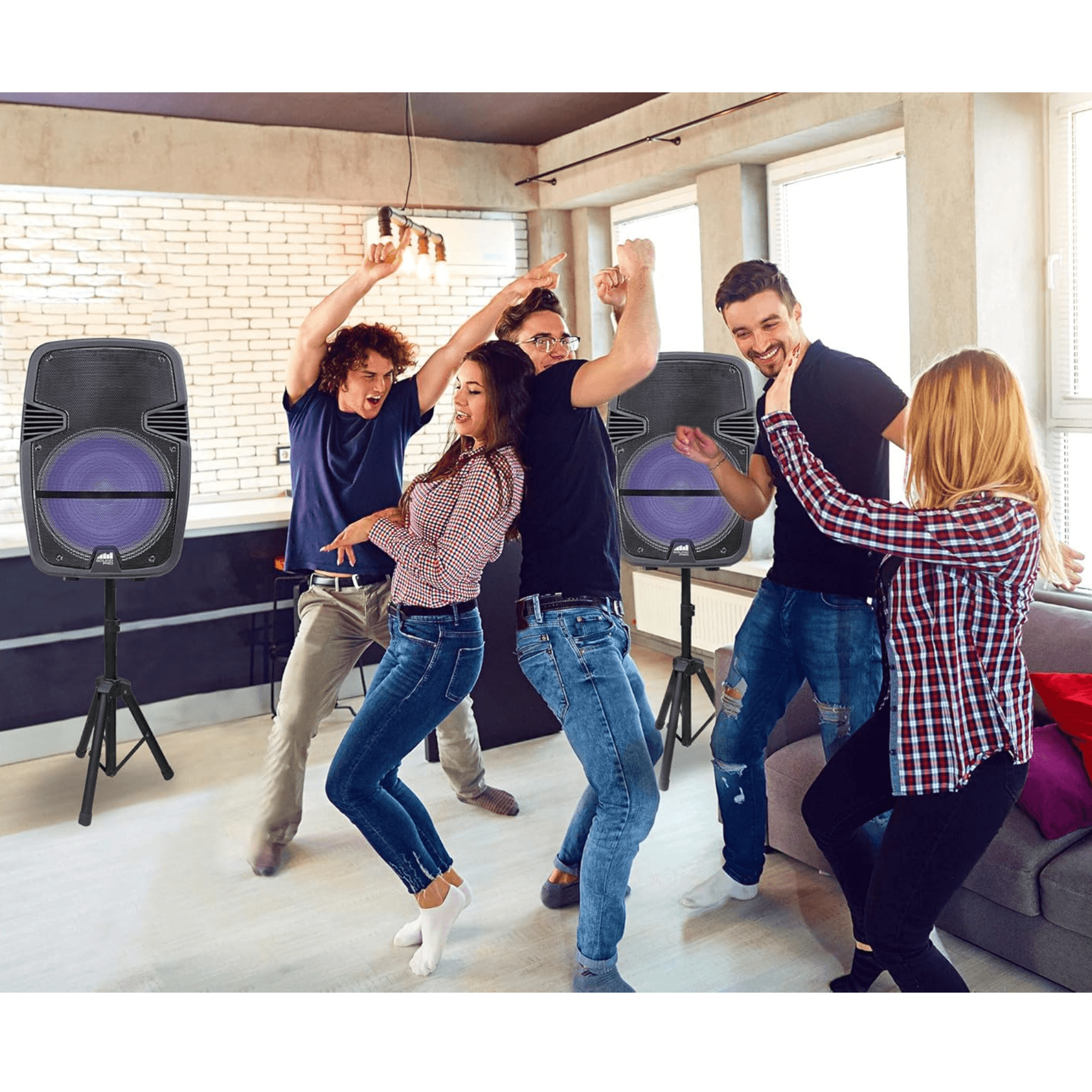 Naxa Dual 15" Bluetooth TWS Party Speakers - Refurbished