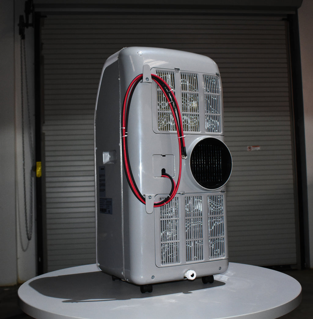 24V Pure DC Portable, Battery/Solar Air Conditioner & Heater (heat pump, 12,000 BTU/h)