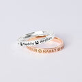 Dog Name Ring, Dog Mom Gift, Memorial Pet Gift, Custom Pet Names Ring
