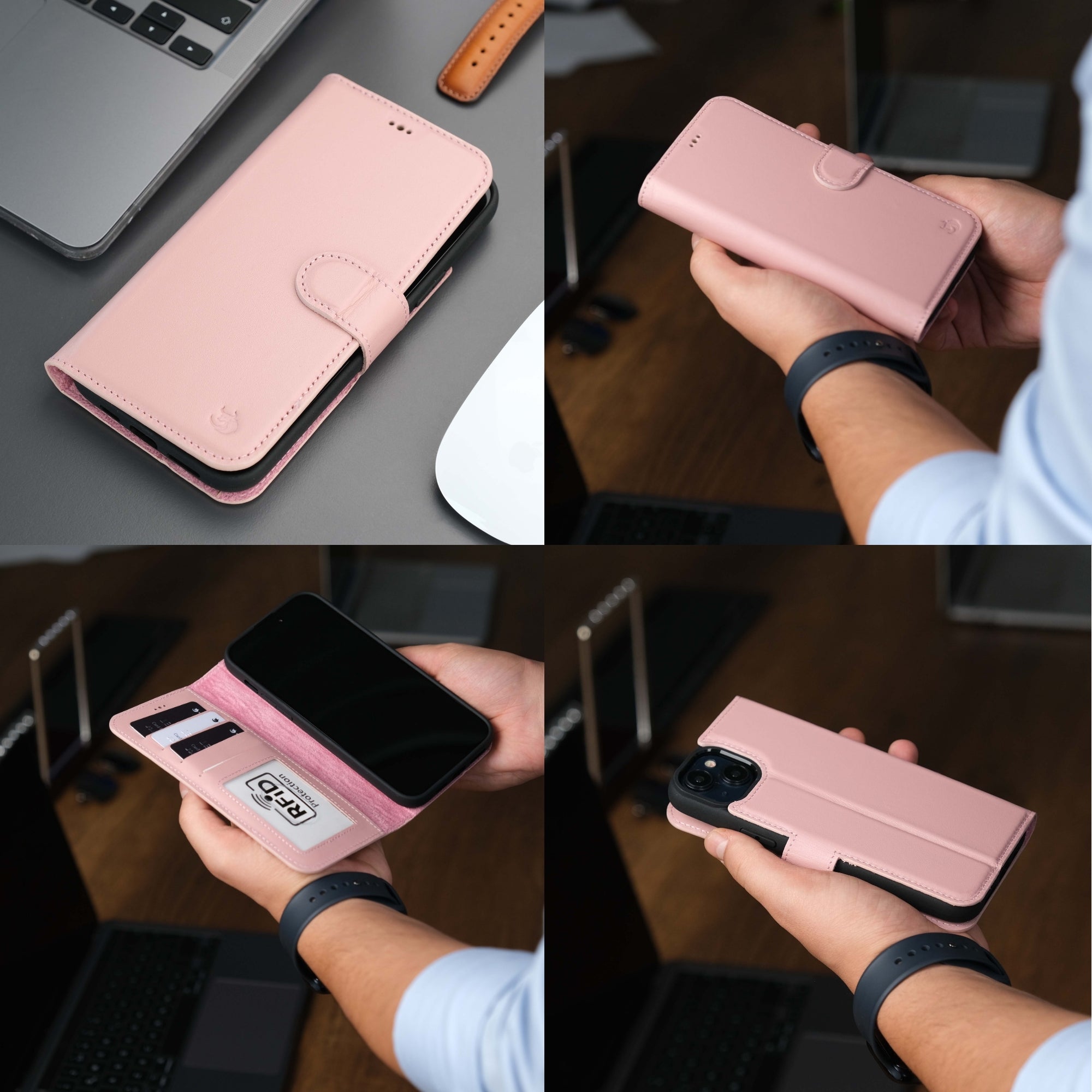 Casper iPhone 16 Wallet Case Leather MagSafe