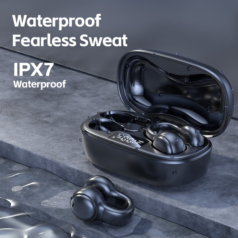 M38 wireless ear clip Bluetooth earphones with long battery life and noise reduction, bone conduction sports earphones
