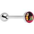 Officially Licensed NHL Chicago Blackhawks Logo Tongue Ring