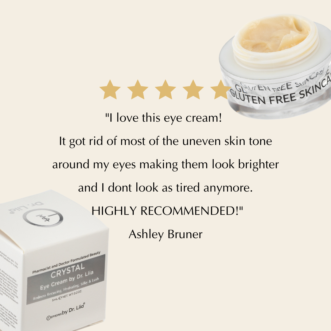 Gluten-Free Brightening Eye Cream – Nut-Free, Vegan & Firming for Under Eyes