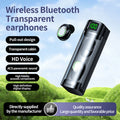 BQ60 wireless Bluetooth earphones with pull-out compartment, digital display transparent case, in ear transparent case, touch sensitive and portable