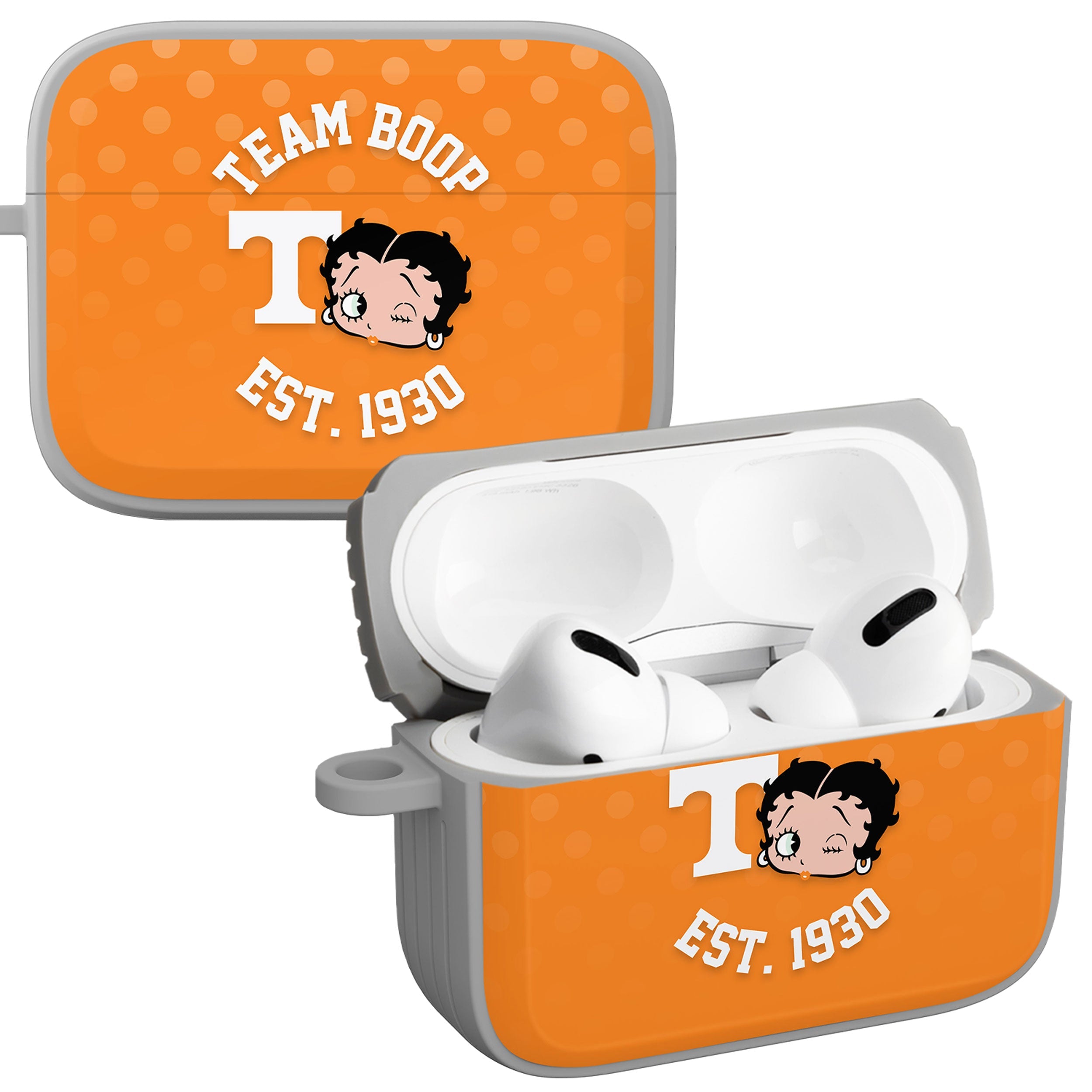 Tennessee Volunteers X Betty Boop HDX Apple AirPods Pro 1 & 2 Case Cover