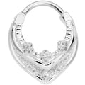 16G 3/8 Pretty Princess Hinged Septum Ring