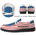 Patrioticustom Customized Patriotic Leisure Shoes, Canvas Walking Sneaker, Oxford Lace-Ups Shoes From Men And Women,2202-C0601