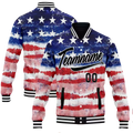 Personalized Flag Jacket, Custom Patriotic Jacket, Casual American Full-Button Jacket