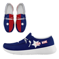 Personalized  America Flag Sneakers, Custom Patriotic Loafer Shoes,  Canvas Slip On Shoes,
FN018-24020303-5w