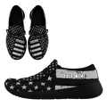 Personalized  America Flag Sneakers, Custom Patriotic Loafer Shoes,  Canvas Slip On Shoes,
FN018-24020303-6b