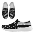 Personalized  America Flag Sneakers, Custom Patriotic Loafer Shoes,  Canvas Slip On Shoes,
FN018-24020303-6w