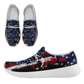 Personalized  America Flag Sneakers, Custom Patriotic Loafer Shoes,  Canvas Slip On Shoes,
FN018-24020303-7w