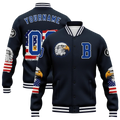 Personalized Patriotic Jackets, Custom USA Pride Eagle Jacket, Freedom Wings Jacket