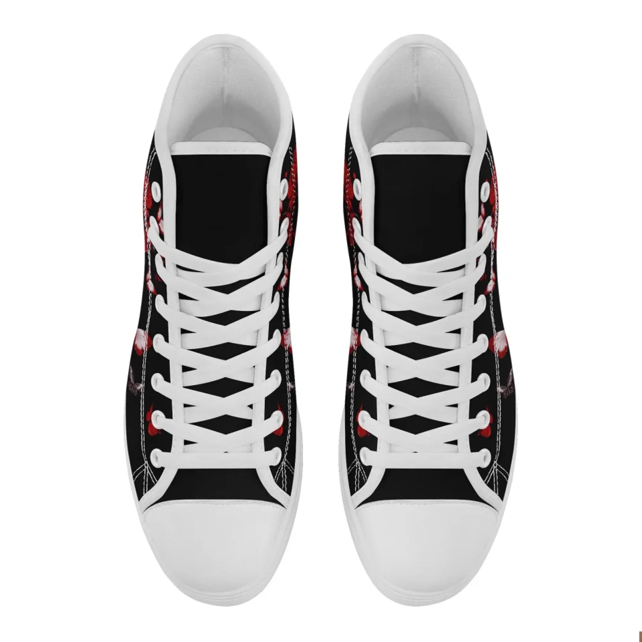 Personalized Gothic Fashion Sneakers, Custom Skull High Top Shoes, Stylish Unisex Shoes