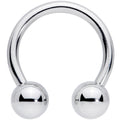 14G 7/16 Classic Steel Horseshoe Circular Barbell