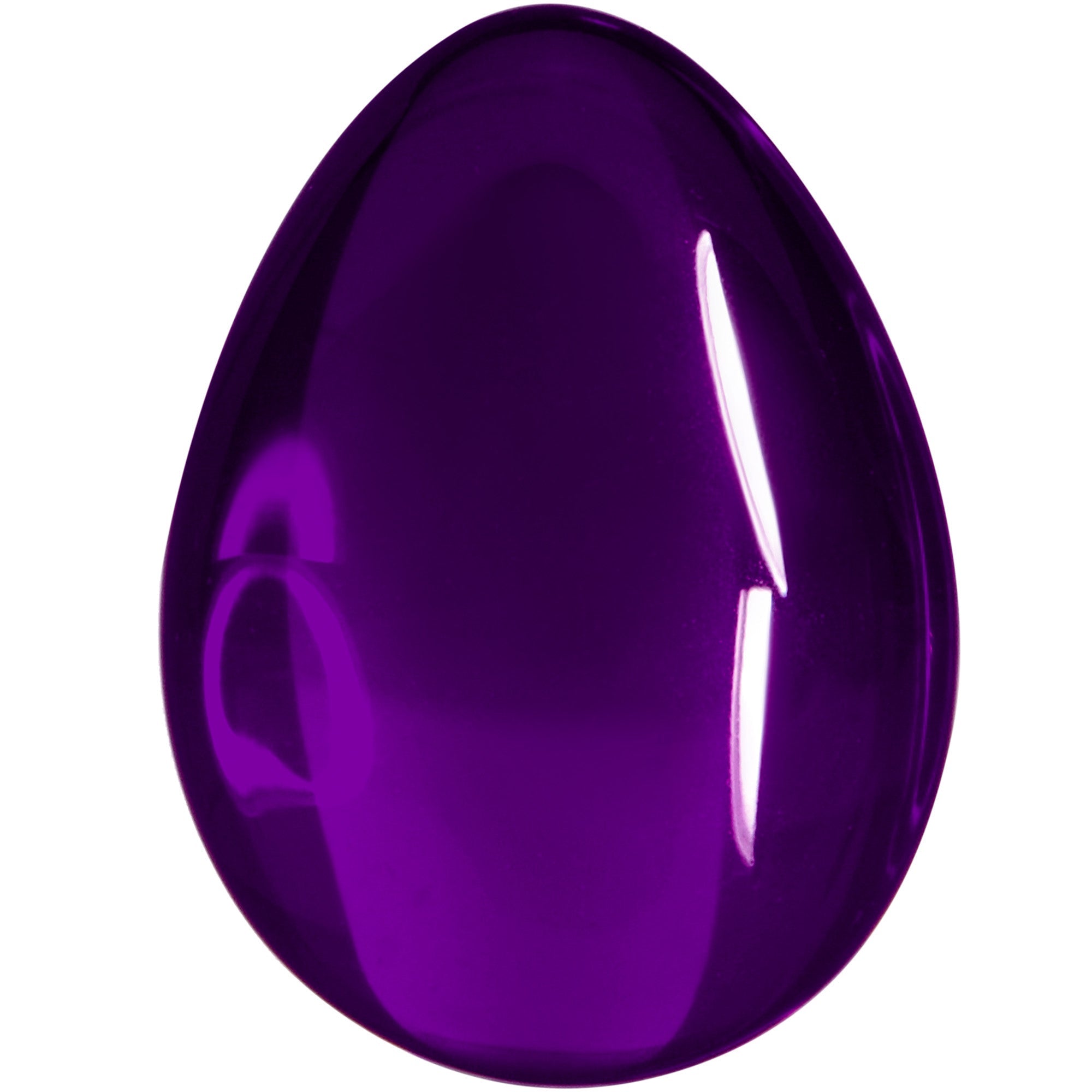 Solid Purple Glass Teardrop Plug Set