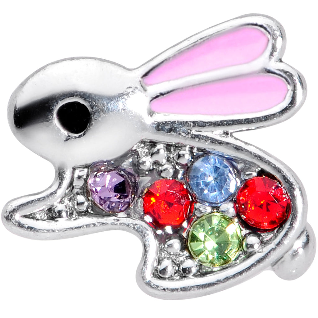 16G 5/16 Clear Red Green Gem Rabbit Labret Monroe Tragus
