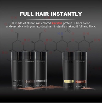 TOPP hairline powder, additional fiber powder, temporary dense hair coverage, replacement fiber hair fiber powder