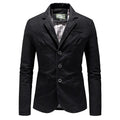 Men's Solid Color Single Breasted Jacket