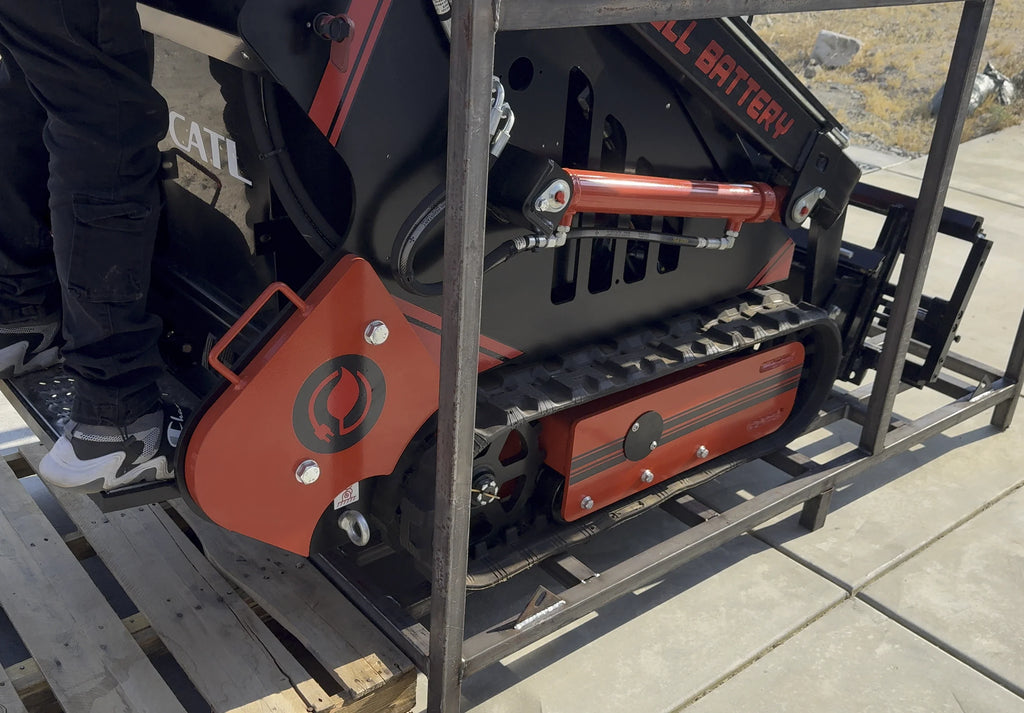 72V 16.4kWh Lithium Electric Mini Track Loader Skid Steer