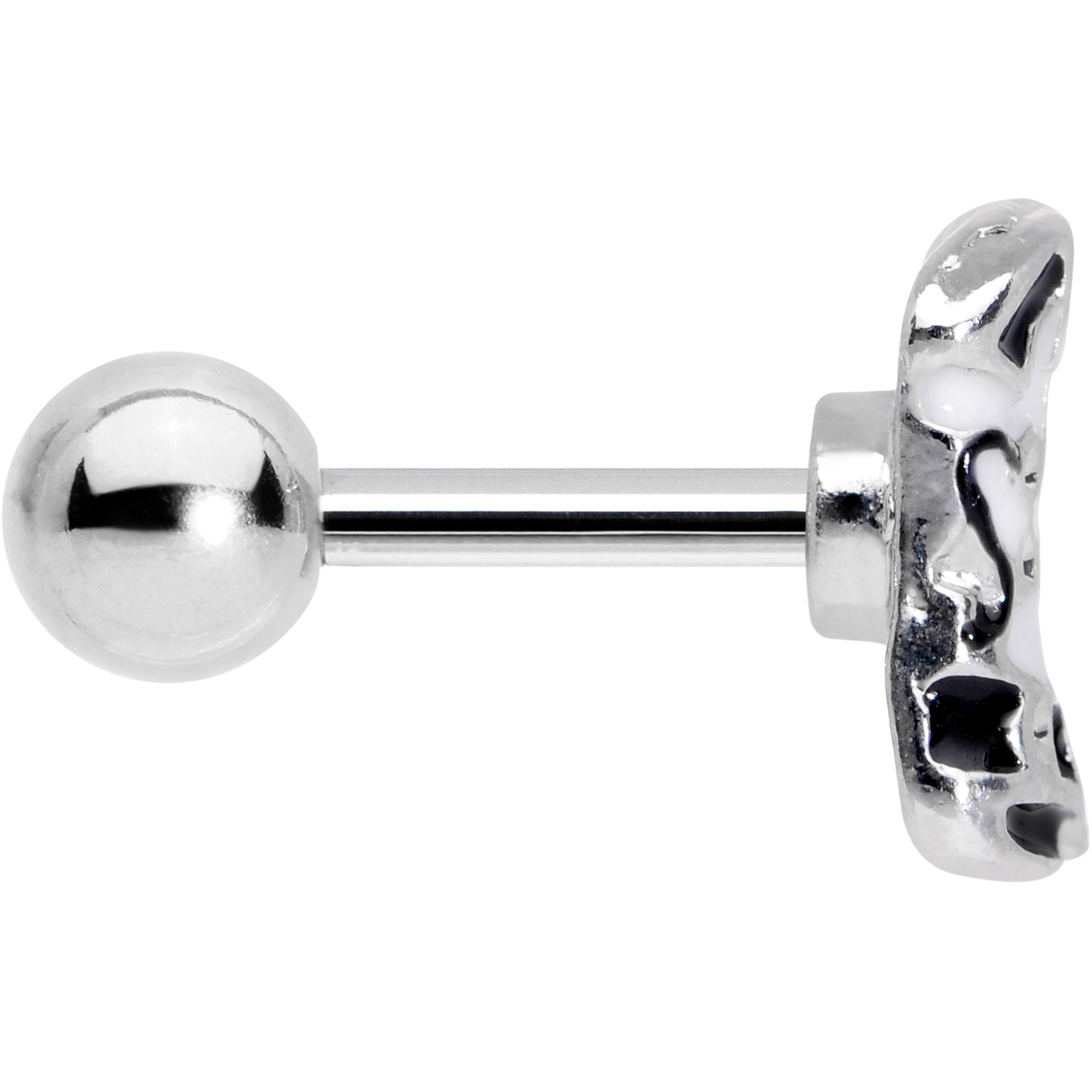 16G 1/4 Western Cowboy Boot Cartilage Tragus Earring