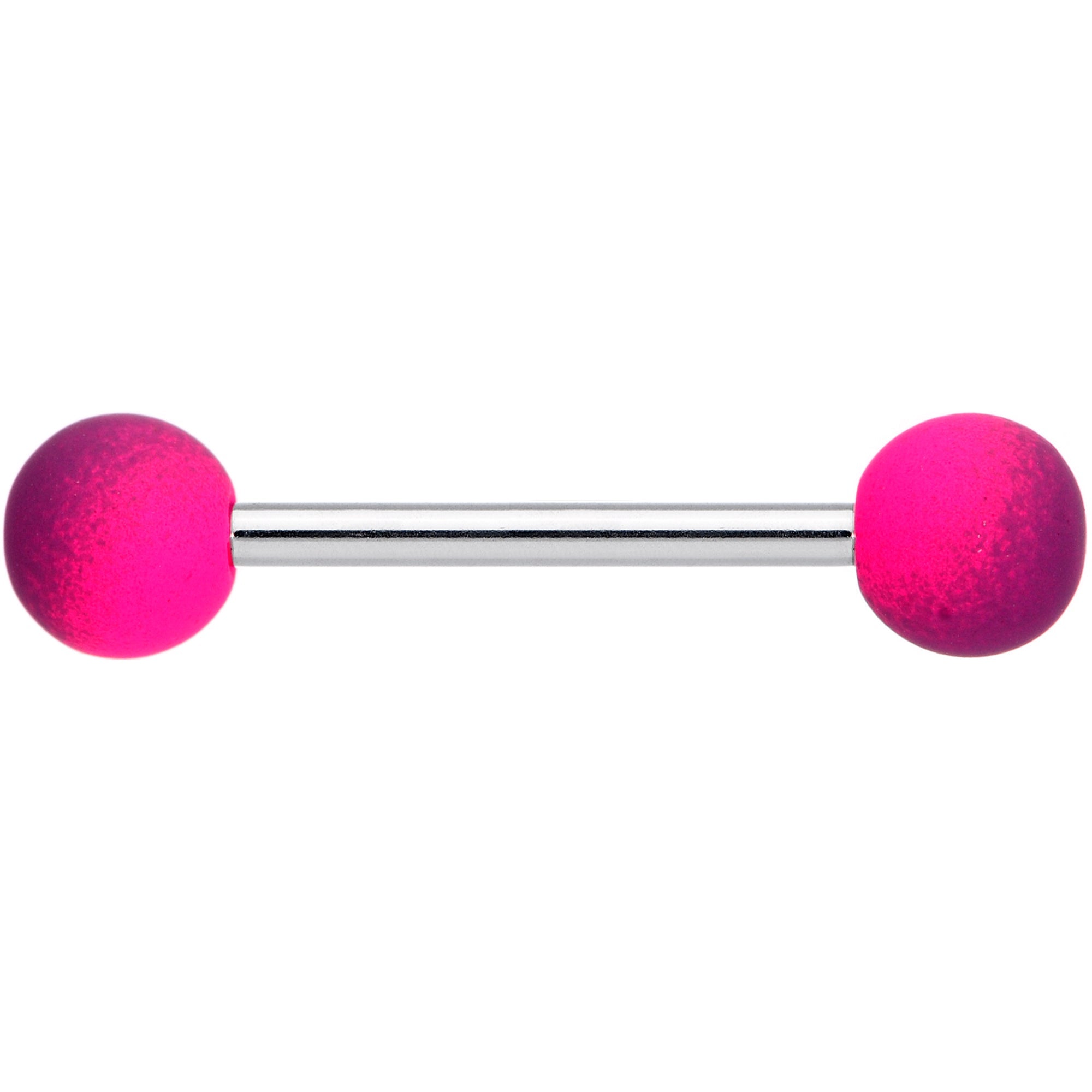 Pink Purple Ombre Soft Finish Barbell Tongue Ring
