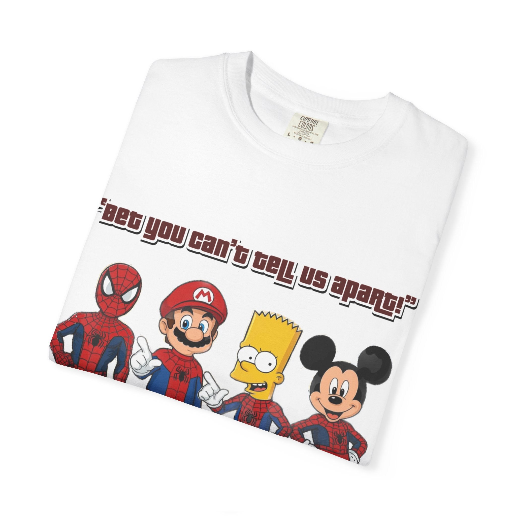 Funny Guess Cartoon Tribute Unisex T-Shirt, Fun Graphic Tee, Perfect Gift for Kids & Adults, Family Bonding, Birthday, Casual Wear