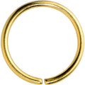 20G 5/16 Gold Tone PVD Grade 23 Titanium Bendable Hoop Ring