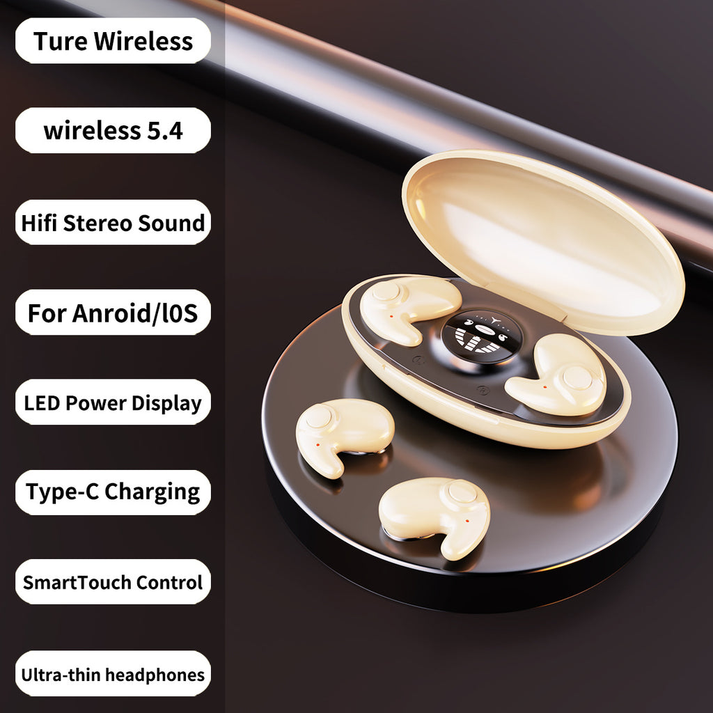 Sleep Bluetooth Earphones Long Battery Life High Sound Quality In-ear Mini Noise Cancelling